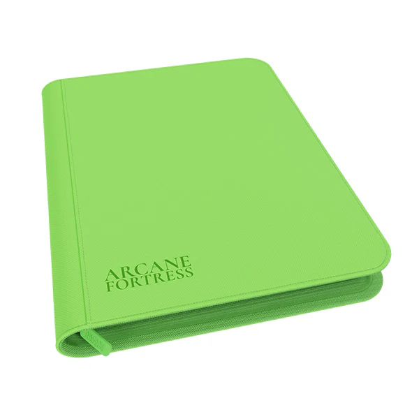 Arcane Fortress 9 Pocket Zipper Binder - Neon Green