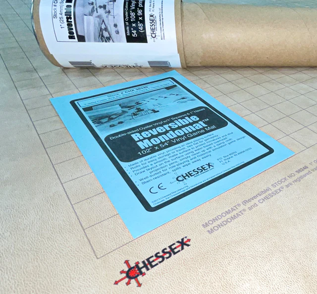 Mondomat (Reversible) 1 inch Squares & 1"" Hexes (54"" x 102"" Playing Surface)