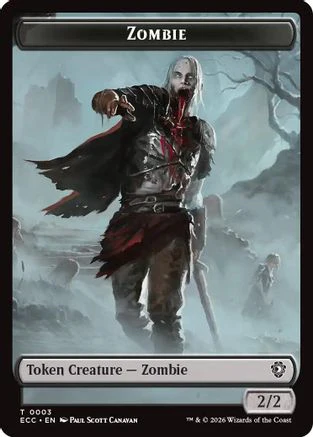 Zombie // Snake Double-Sided Token [Lorwyn Eclipsed Tokens] - Image 3